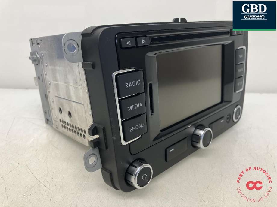 Bilstereo navigasjon til VW Touran 2010-2015 (Type I, Fase 3) (3C8 035 279 B|3C8 035 279 BX|)