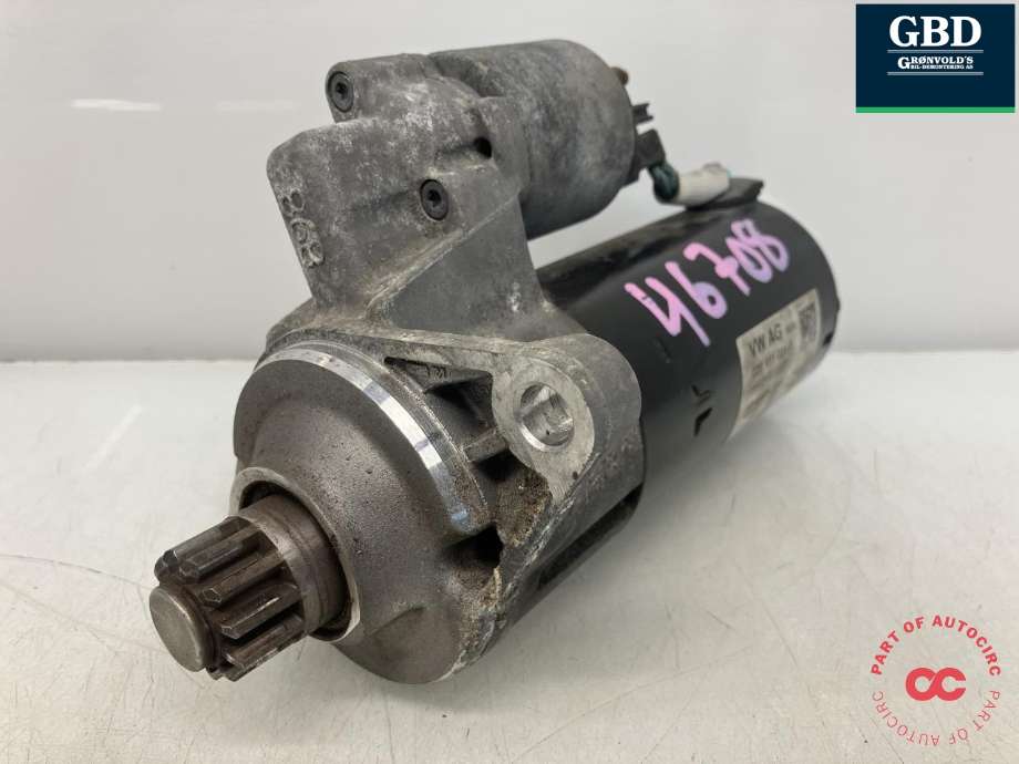 Starter diesel til VW Touran, 2010-2015 (Type I, Fase 3)  (02E 911 024 A)