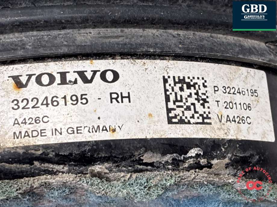 Fjær bak nivå luftpute/belg til Volvo XC90 2015-2025 (Type II) (32246195|)