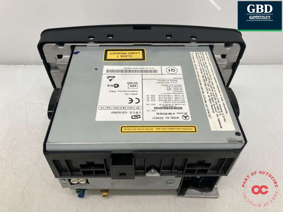 Bilstereo navigasjon til Mercedes GL 2006-2012 (X164) (X164) (A 164 870 89 94|A 164 870 50 94|)