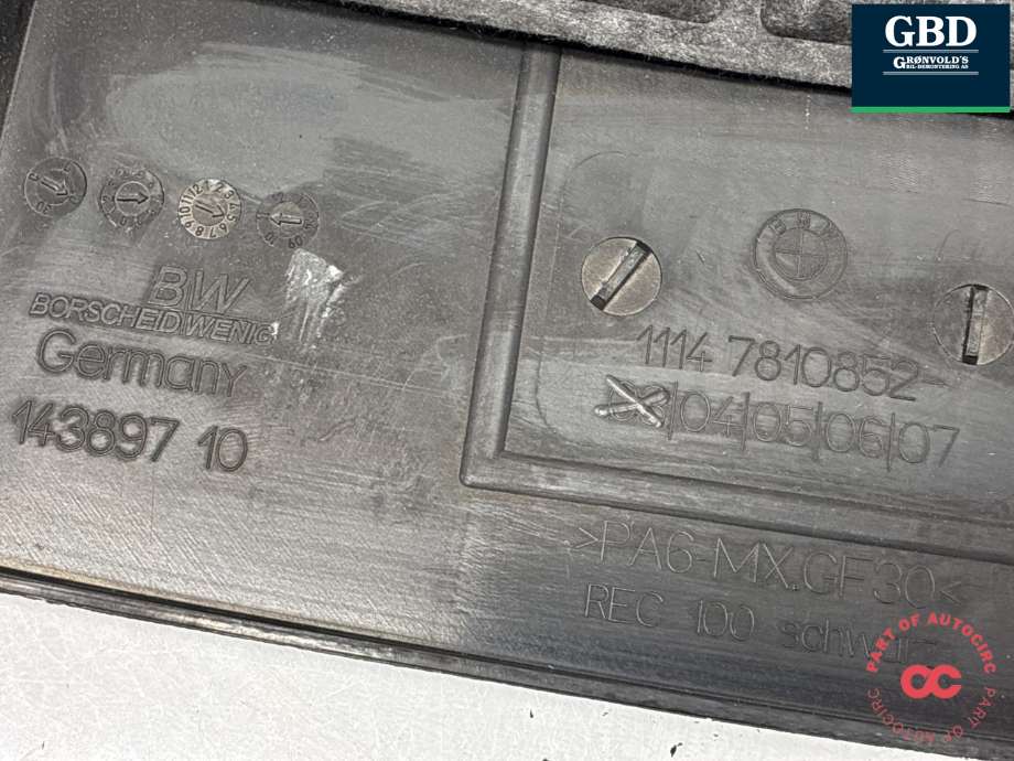 Motordeksel over motor til BMW 3-Serie 2005-2011 (E90/E91/E92/E93) (E90/E91/E92/E93) (|1114 7810852)