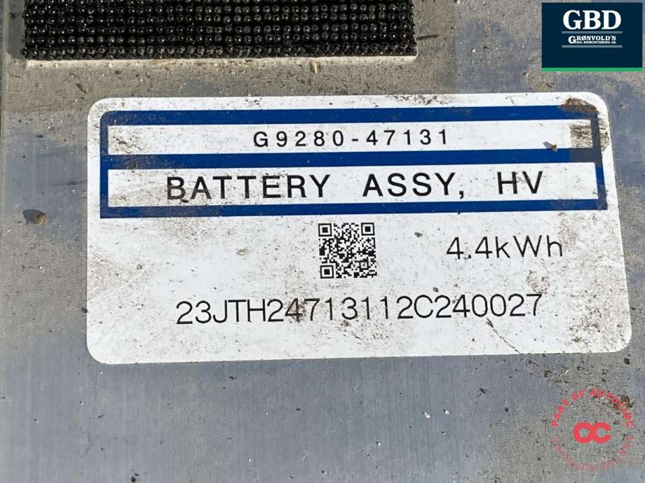 Batteripakke hybrid til Toyota Prius 2009-2016 (Type III) (COMBI) (COMBI) (G9280-47131|)