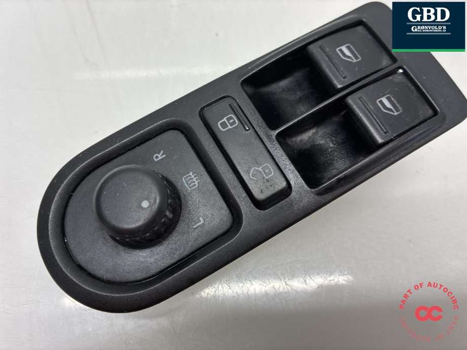 Bryter ruteheis førerdørspanel til VW Transporter / Caravelle 2009-2015 (Fase 2) (T5) (T5) (7E0 959 855 B  9B9|)