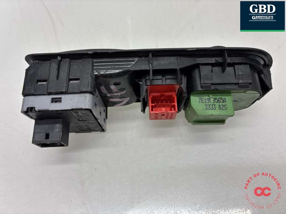 Bryter ruteheis førerdørspanel til VW Transporter / Caravelle 2009-2015 (Fase 2) (T5) (T5) (7E0 959 855 B  9B9|)