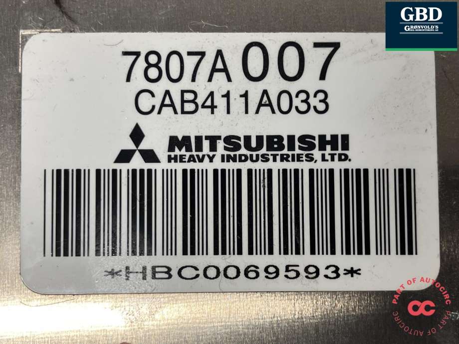 Varmeapparat PTC-heater til Mitsubishi Outlander 2015-->> (Type III, Fase 2) (MITSUBISHI|7807A007|CAB411A033|)