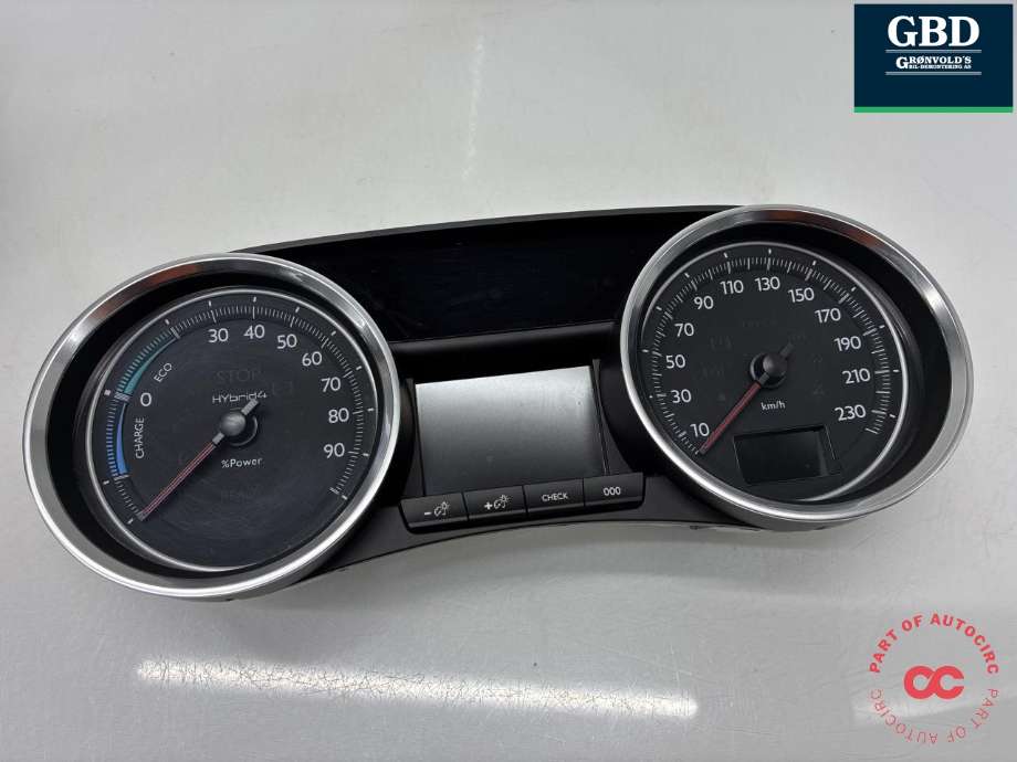 Instrumentpanel til Peugeot 508, 2014-2018 (Type I, Fase 2)  (98 227 260 80)
