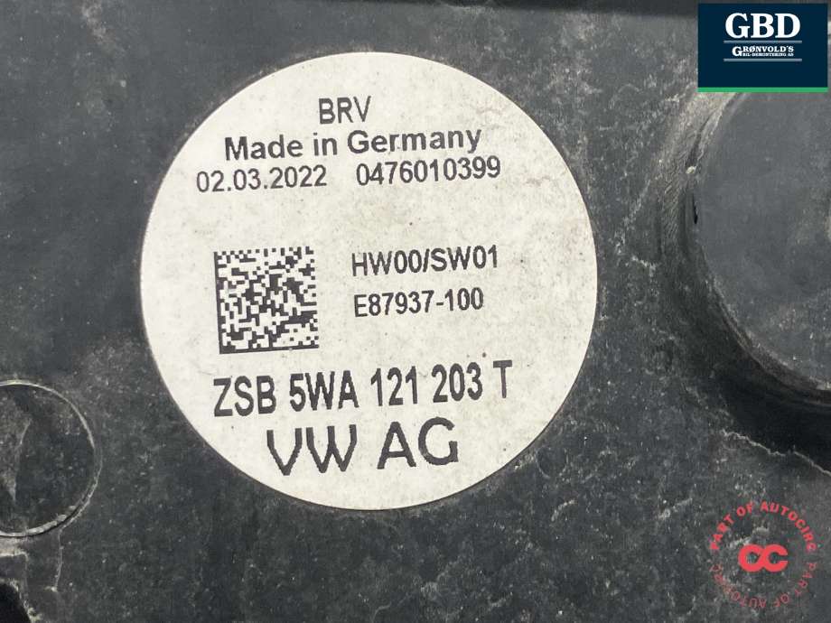 Kjølevifte elektrisk til Škoda Kodiaq 2017-->> (5WA 121 203 P|5WA 121 203 J | 5WA 121 203 B|)