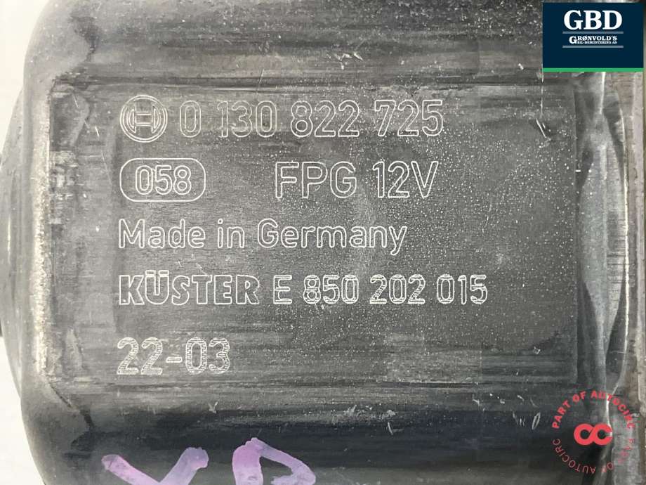 Ruteheis, kun motor, venstre bak til Škoda Kodiaq 2017-->> (5Q0 959 407 E|)