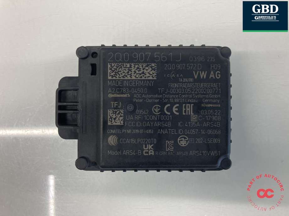 Sensor radar til Škoda Kodiaq 2017-->>  (2Q0 907 561 J|)