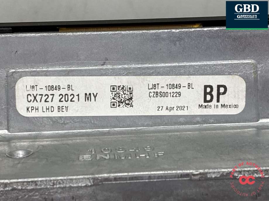 Instrumentpanel til Ford Mustang Mach-e 2020-->> (2593107|LJ8T-10849-MT|)