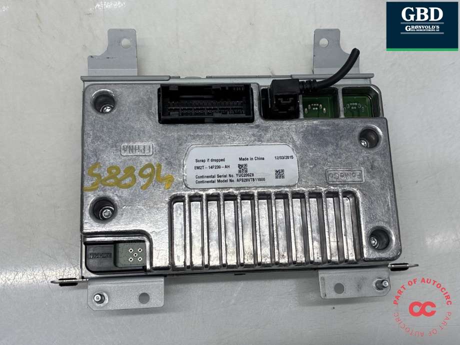 Bilstereo navigasjon skjerm til Ford S-Max 2015-->> (Type II) (CONTINENTAL|5348015|EM2T-18B955-FD|EM2T-14F239-AH)