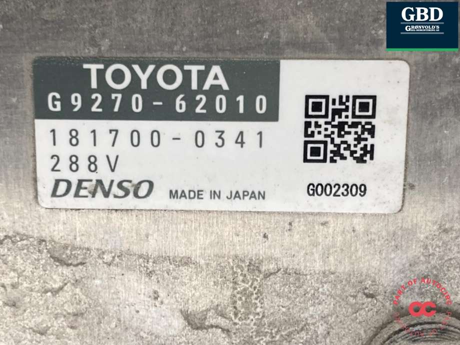 Inverter hybrid til Lexus RX 2016-->> (Type IV) (AL20) (AL20) (G92A048240|G92A0-48190|)