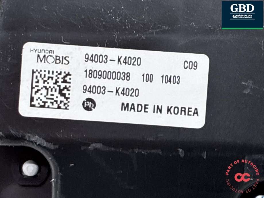 Instrumentpanel til Hyundai Kona 2017-2021 (Type I, Fase 1)  (94003K4020|94003-K4020|)