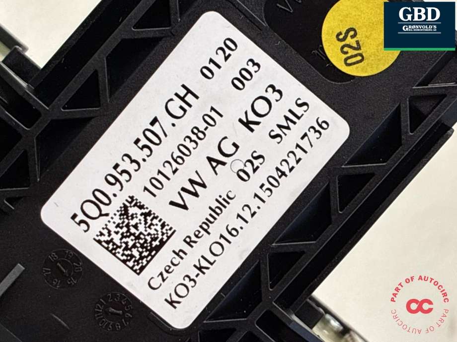 Bryter combi til VW e-Golf 2014-2017 (Fase 1) (5Q0 953 513 AJ|5Q0.953.507.GH| 5Q0 953 549 E)