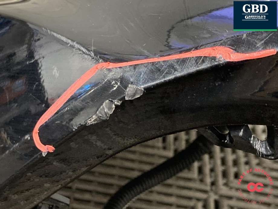 Støtfanger bak til Citroën C4 2011-2017 (Type II) (16 133 606 80|7410 NP|)