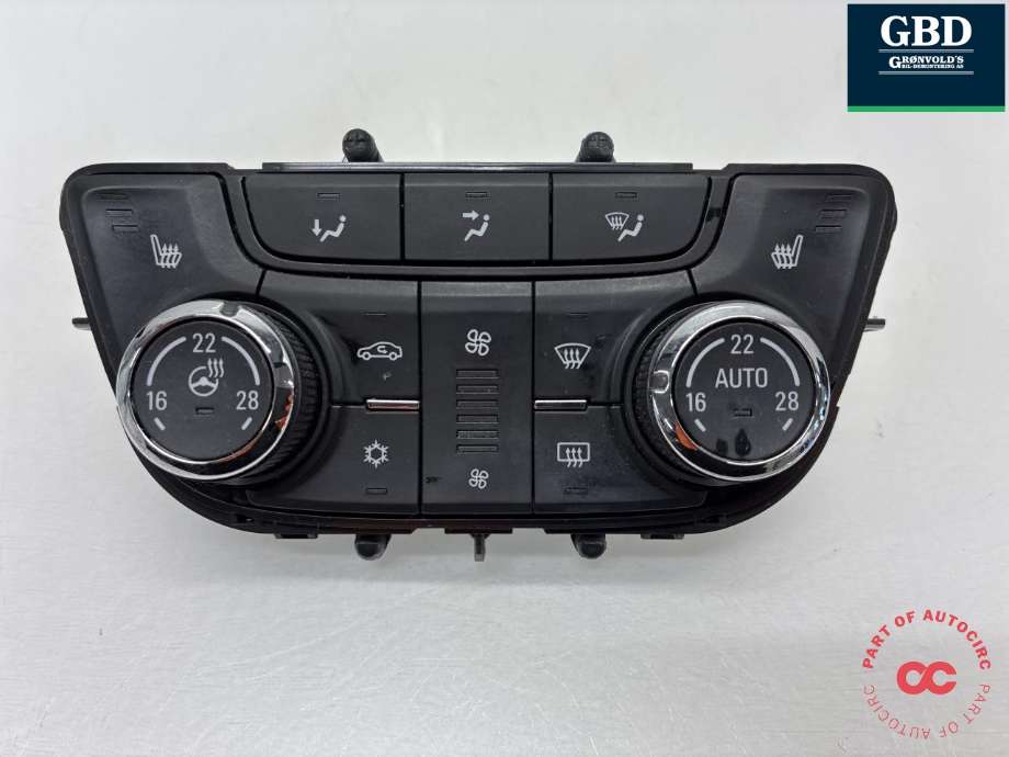 Varmeapparat betjening til Opel Mokka, 2012-2016 (Type I, Fase 1) (13429874)