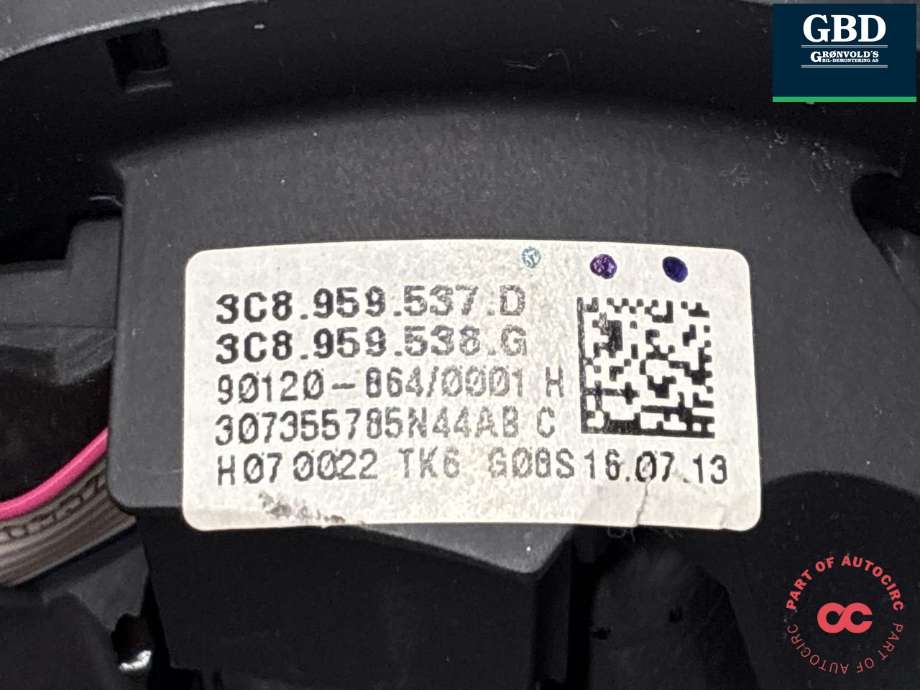 Ratt til VW Passat 2011-2015 (B7) (B7) (3C8 419 091 BF|3C8 419 091 CC E74|3C8 419 091 BF E74)