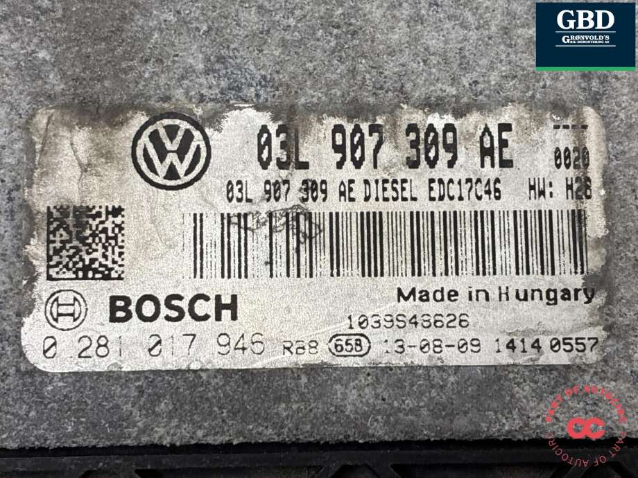Styreenhet motor til VW Passat 2011-2015 (B7) (B7) (03L 906 018 RF|03L 906 018 RF 360|)