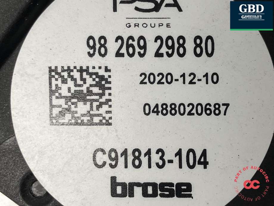 Kjølevifte elektrisk til Peugeot e-2008 2019-->>  (98 269 298 80|)