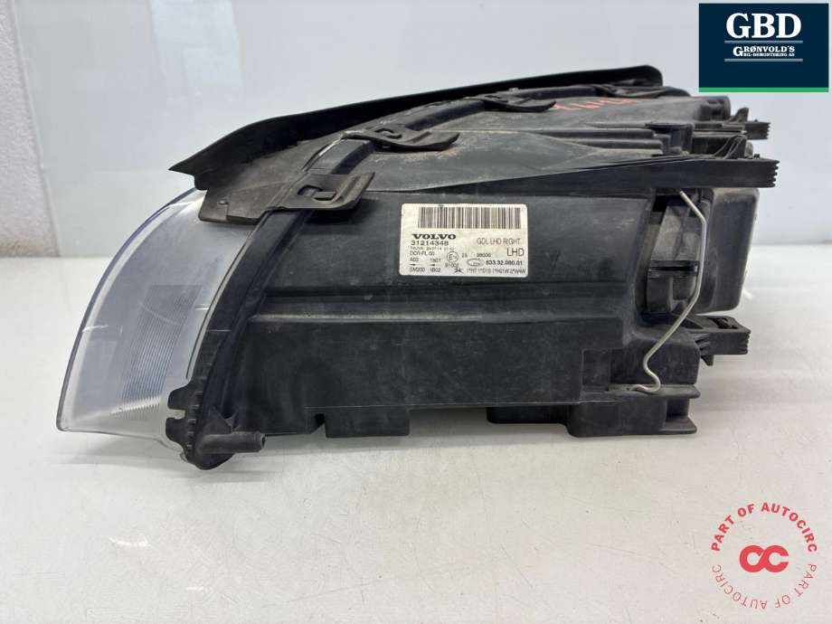 Frontlykt høyre xenon til Volvo V70 2007-2013 (Type III, Fase 1)  (31214416|31214348|633.32.000.01)