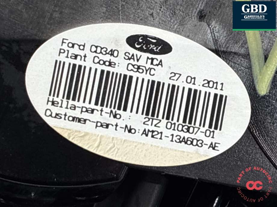 Baklykt venstre indre til Ford S-Max 2010-2015 (Type I, Fase 2) (1747111|AM21-13A603-AF|)