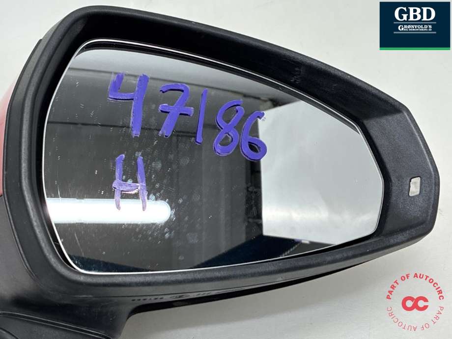 Speil høyre til Audi A3 2016-2020 (Type III, Fase 2) (8V1 857 410 T|8V1 857 410 T 9B9|)