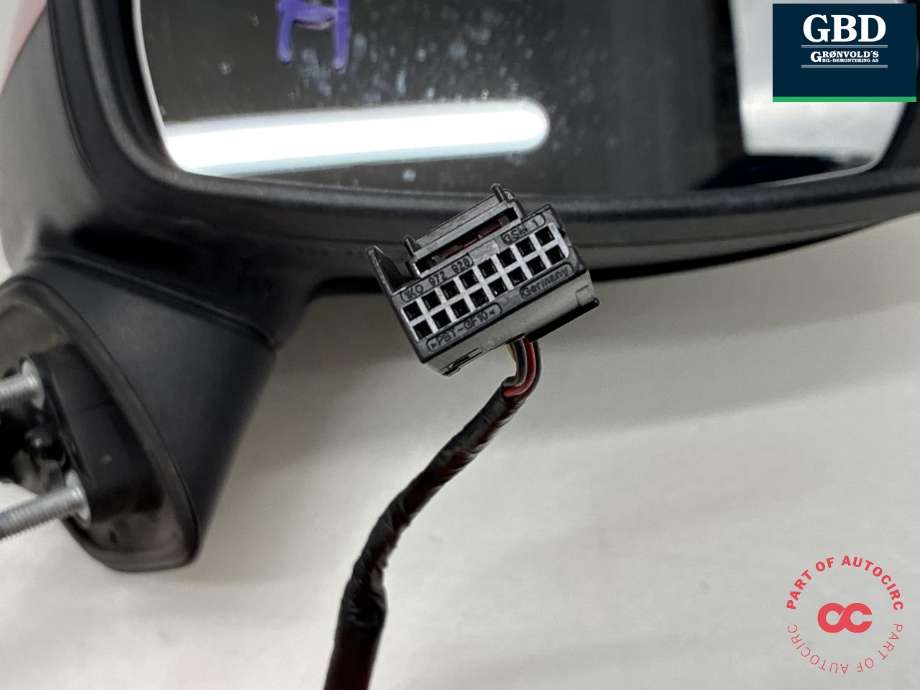 Speil høyre til Audi A3 2016-2020 (Type III, Fase 2) (8V1 857 410 T|8V1 857 410 T 9B9|)