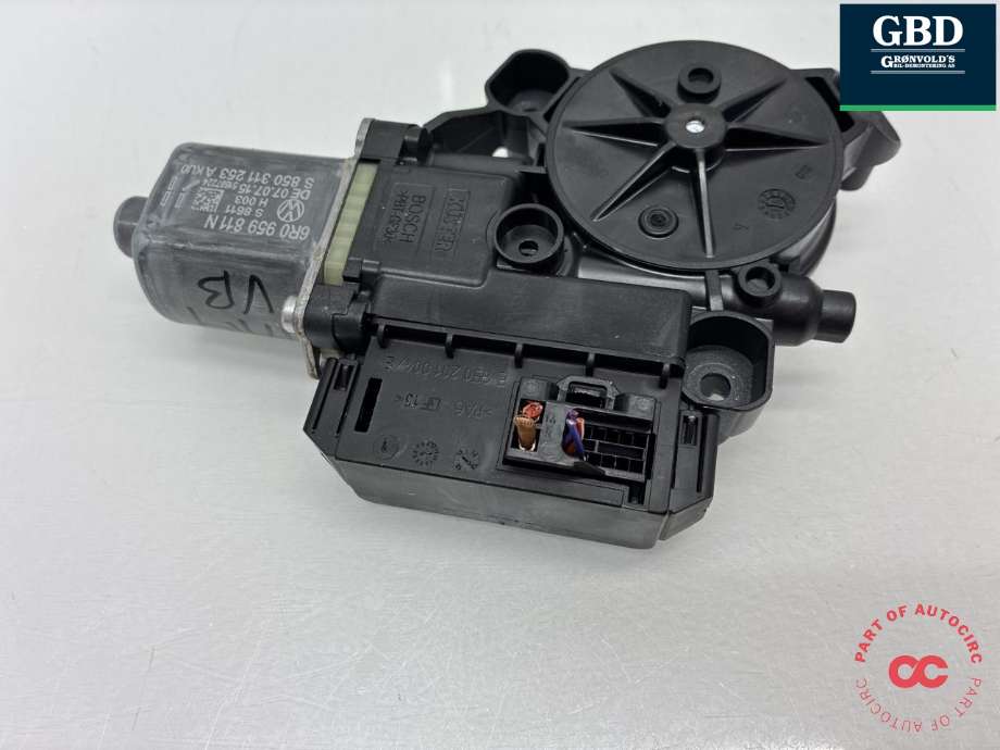 Ruteheis, kun motor, venstre bak til VW Polo 2014-2017 (Type V, Fase 2) (6R0 959 811 N|0 130 822 532|6R0959811N)