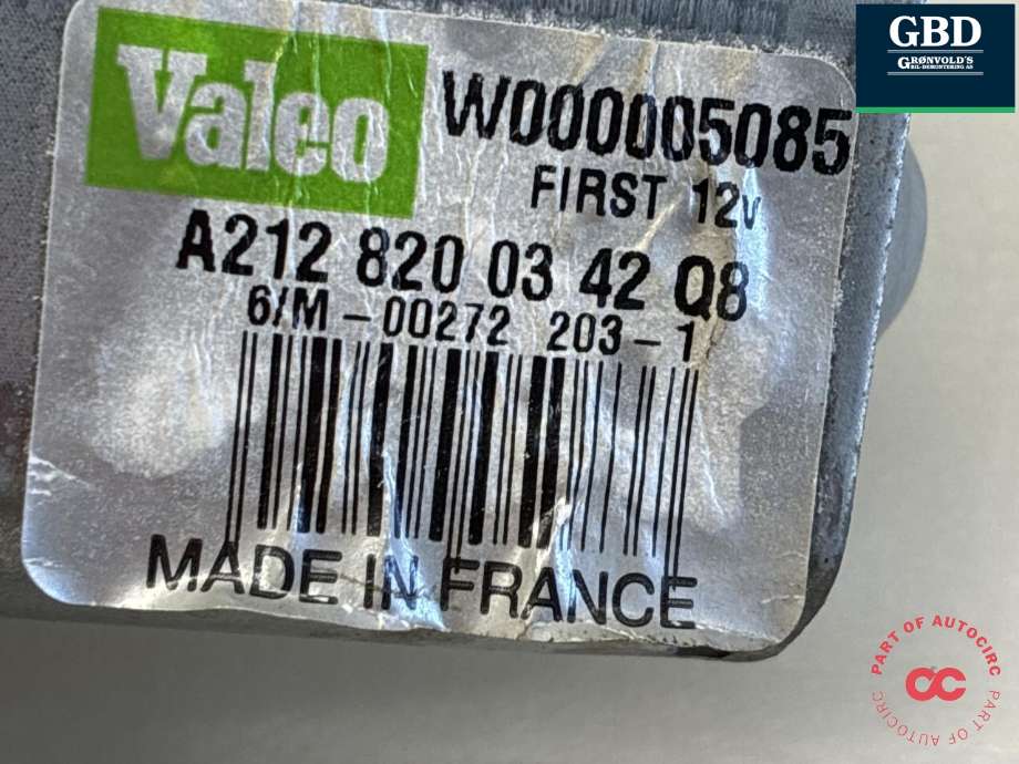 Viskermotor bakrute til Mercedes E-Klasse 2009-2013 (Fase 1) (W212) (W212) (A 212 906 44 02|A 212 820 03 42|)