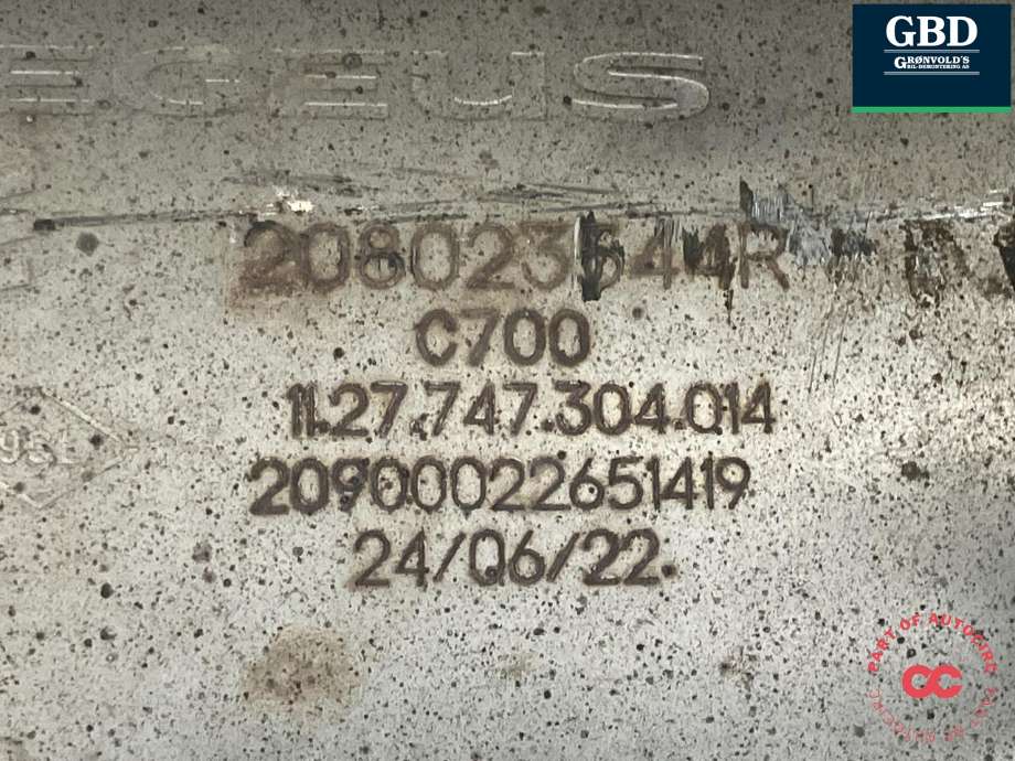 Katalysator til Mercedes Citan 2021-->> (W420) (W420) (A 420 490 03 01|A 420 490 12 00|)