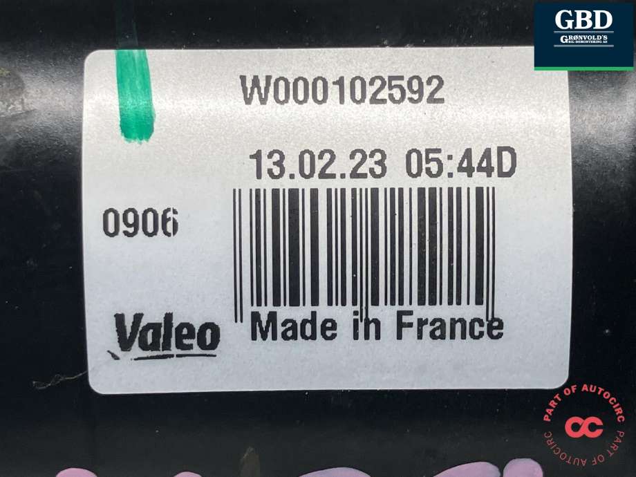Viskermotor frontrute komplett m/overføring til Mercedes Citan 2021-->> (W420) (W420) (VALEO|A 420 906 73 00|A 420 820 08 00|W000102592| W000102561)