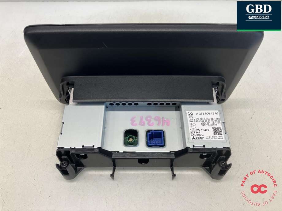 Bilstereo navigasjon skjerm til Mercedes Citan 2021-->> (W420) (W420) (MITSUBISHI|A 253 900 15 05|A 253 901 87 01|A 253 902 64 07)