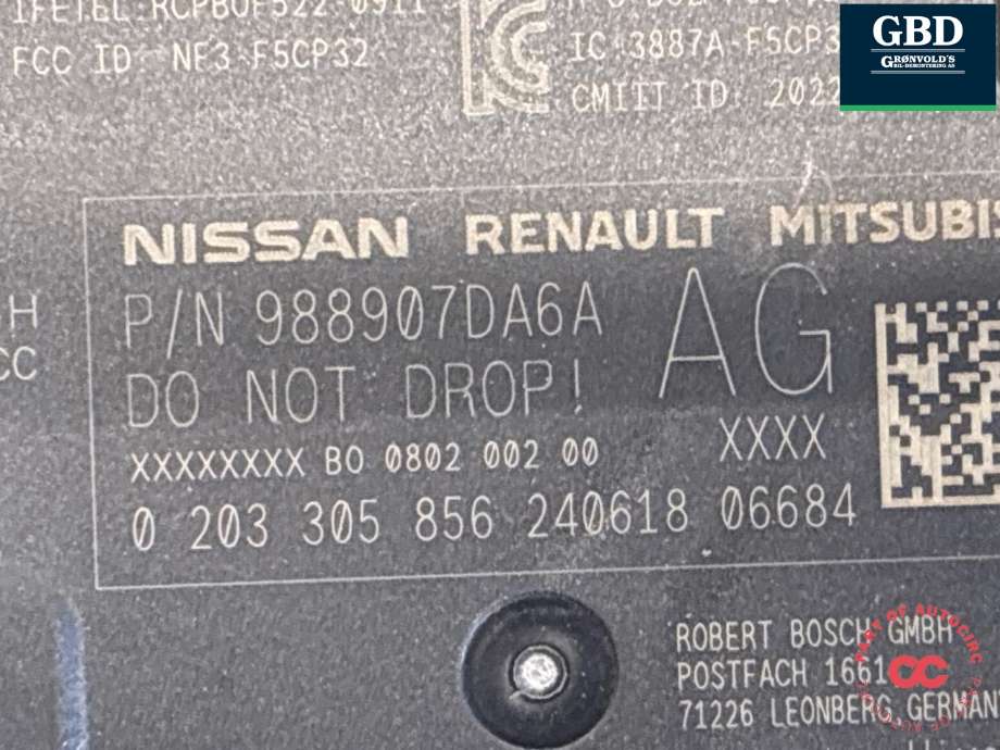 Sensor radar til Nissan Ariya 2022-->>  (284375BV3A|284375BV1A|)