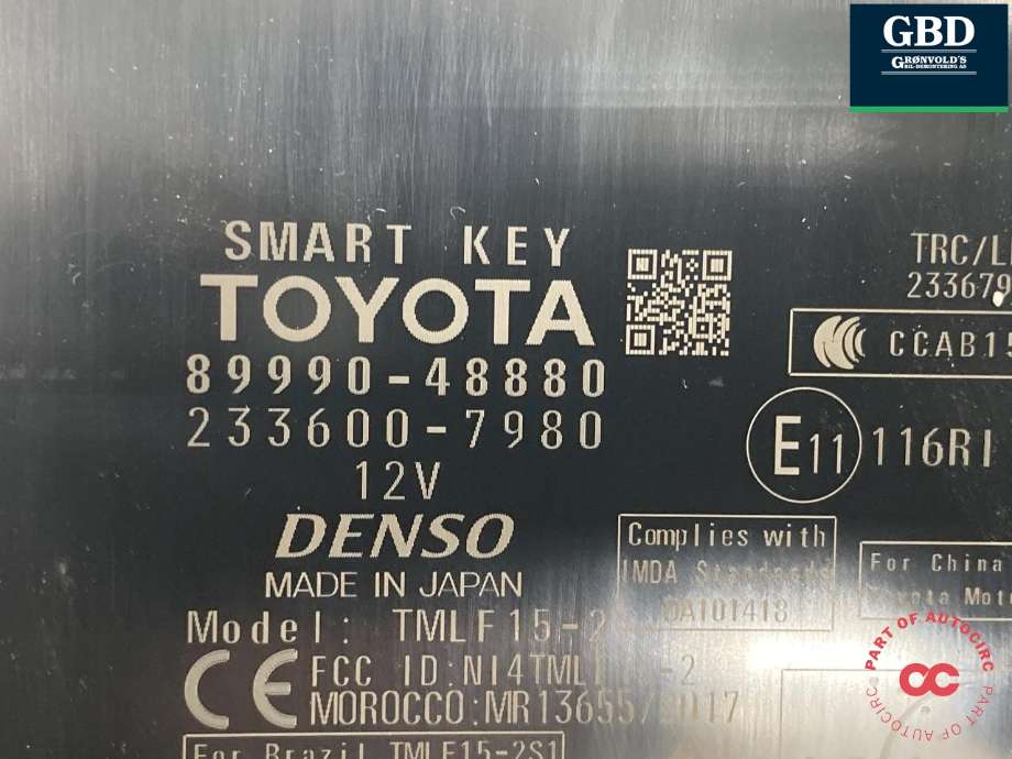 Styreenhet nøkkelfri/keyless til Lexus RX 2016-->> (Type IV) (AL20) (AL20) (8999048881|8999048880|)
