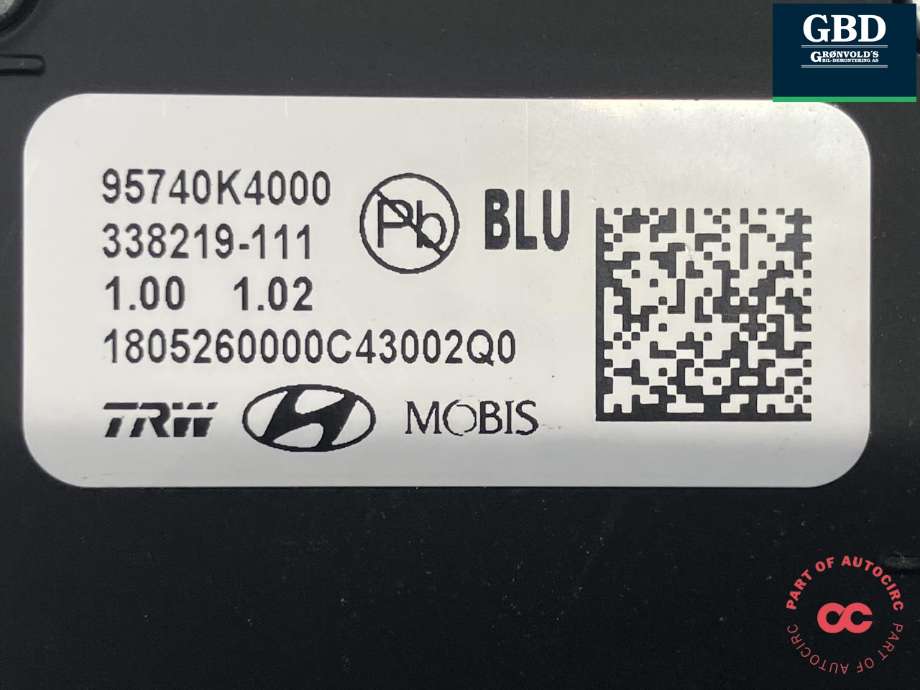 Kamera til Hyundai Kona 2017-2021 (Type I, Fase 1) (95740K 4000|)