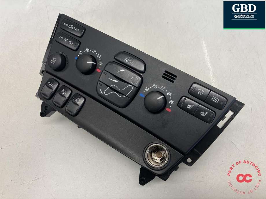 Varmeapparat betjening til Volvo XC70, 2005-2007 (Type I, Fase 2)  (30746022)