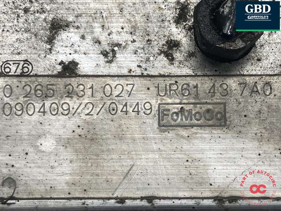 ABS sentral til Ford Ranger (Europa) 2007-2011 (1454540|6M34-2C257-AA|0 265 231 027)