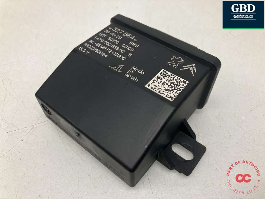 Styreenhet lys (LCM - Light Control Module) til Peugeot e-2008 2019-->>  (98 327 864 80|)