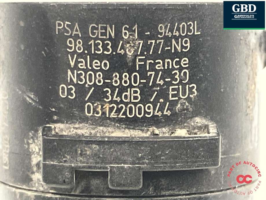 Parkeringssensor foran til Peugeot e-2008 2019-->> (16 335 596 80|)