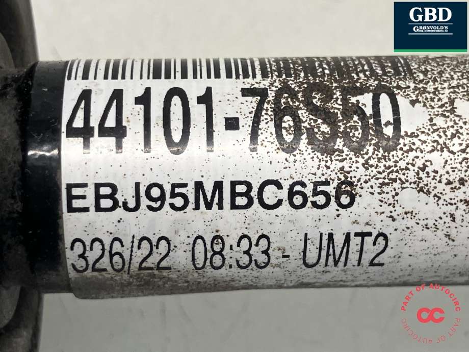 Drivaksel høyre foran, bensin/automat til Suzuki SX4 S-CROSS 2013-->> (Type II) (44101-76S50|44101-76S50-000|)