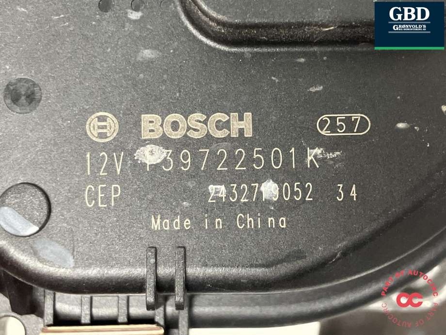 Viskermotor frontrute komplett m/overføring til Tesla Model 3 2024-->> (Fase 2)  (1859749-00-A|1878493-00-A|)