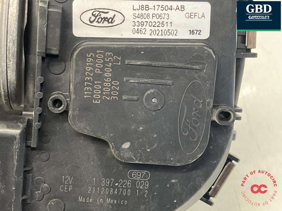 Viskermotor frontrute komplett m/overføring til Ford Mustang Mach-e 2020-->> (2539002|LJ8B-17504-AB|)