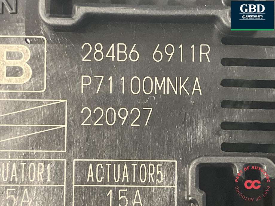 Sikringsboks motorrom til Mercedes Citan 2021-->> (W420) (W420) (A 420 900 07 13|A 420 900 09 03|284B66911R)