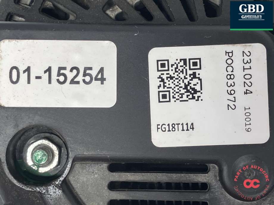 Dynamo diesel til Ford S-Max 2015-->> (Type II) (LUCAS|2380382|FG18T114|DS7T-10300-KE)