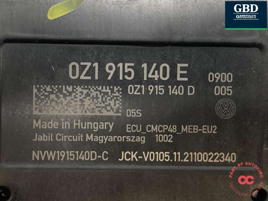 Styreenhet batteri elbil (BMS - Battery Management System) til Cupra Born 2022-->> (0Z1 915 140 E|0Z1 915 140 D|)