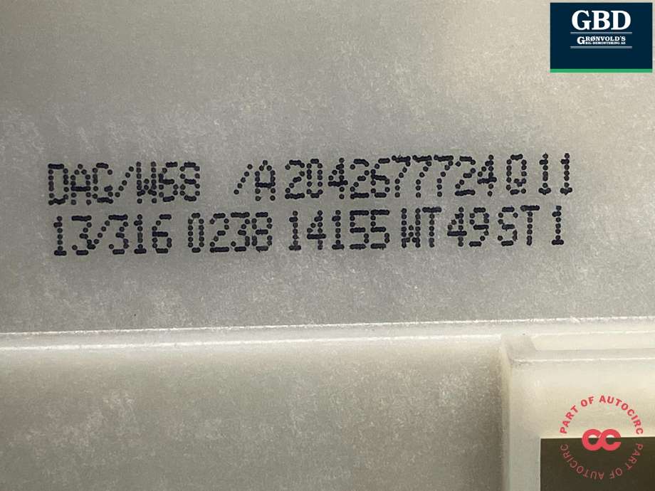Girstang/girvelger automat til Mercedes C-Klasse 2011-2014 (Fase 2) (W204) (W204) (A 204 267 66 24|A 204 267 60 24|)