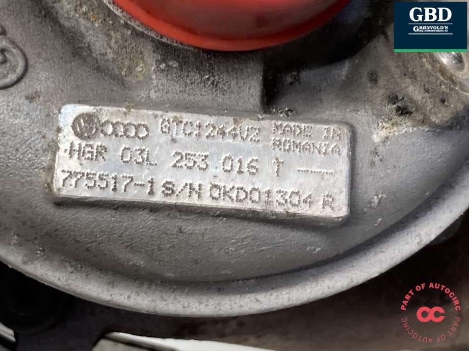 Turbo til Škoda Octavia 2009-2013 (Type II, Fase 2)  (03L 253 016 T|03L 253 016 TX|)