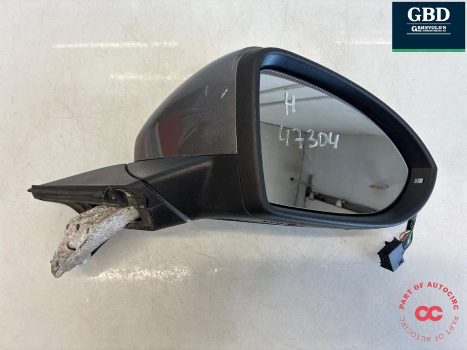 Speil høyre til VW Golf VII, 2012-2017 (Fase 1)  (5G1 857 508 CS 9B9)