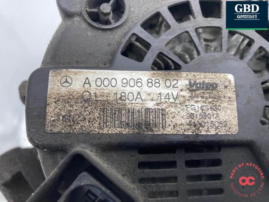 Dynamo diesel til Mercedes Vito/Viano 2010-2014 (Fase 2) (W639) (W639) (A 000 906 88 02|)