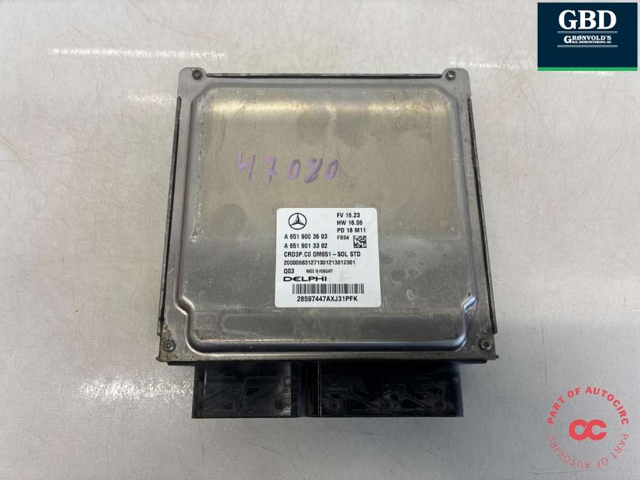 Styreenhet motor til Mercedes Sprinter 2018-->> (907/910) (907/910) (A 651 900 71 03|A 651 900 36 03|A 651 901 33 02)